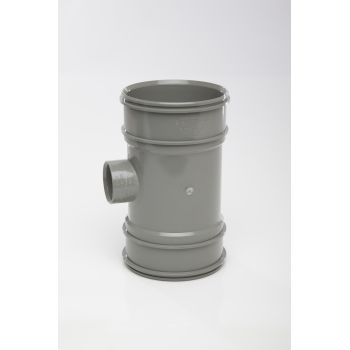 Polypipe 110mmSystem 2000 40mm Double Socket Boss Pipe BP422SG Image 1